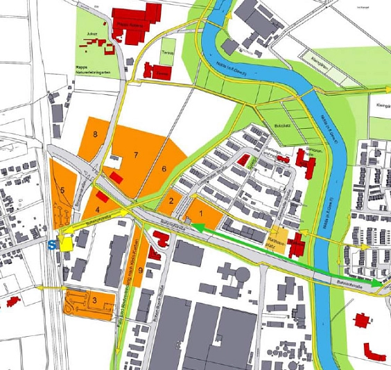 Baufelder der Innenstadtentwicklung in 2011 Baufelder der Innenstadtentwicklung in 2011 © Stadt Karben