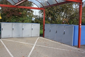 Fahrradboxen Fahrradboxen © Stadt Karben