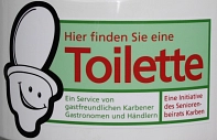 Logo öffentliche Toilette © Stadt Karben