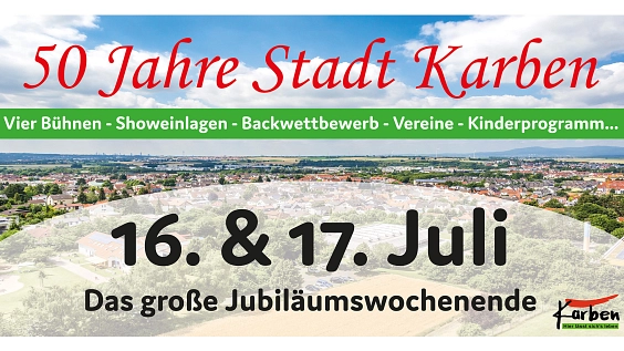 Stadtfest-Banner © Stadt Karben